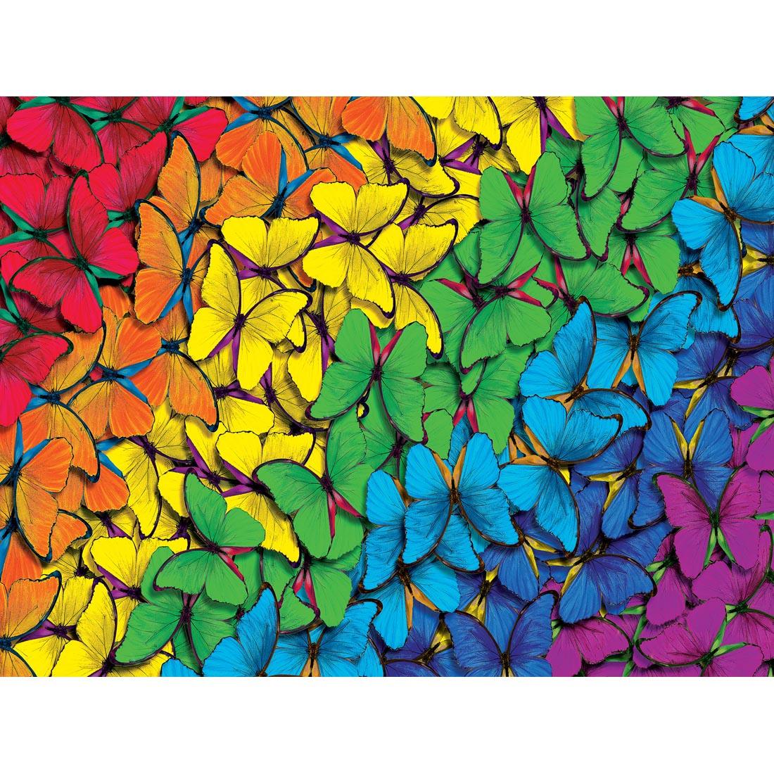 Brilliance Series Fluttering Rainbow 550-Piece Puzzle by MasterPieces