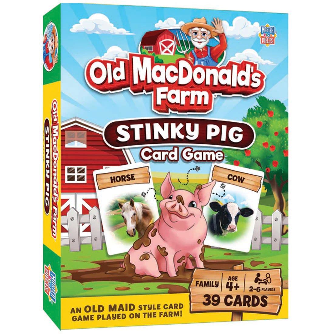 Old MacDonald's Farm Stinky Pig Card Game By MasterPieces