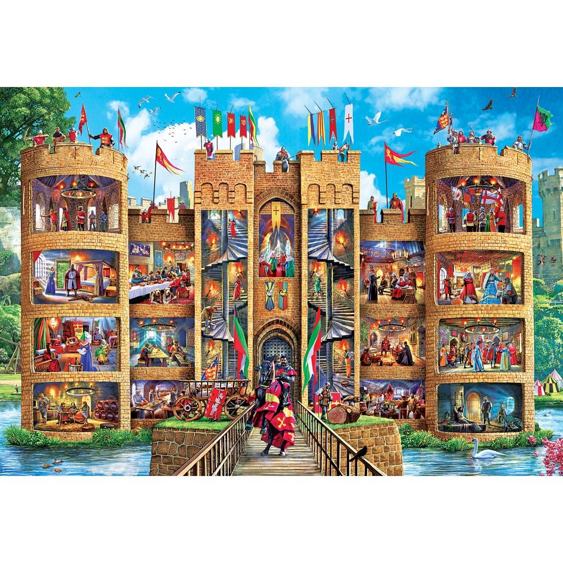 Cutaway Series Medieval Castle 1000-Piece EZ Grip Puzzle by MasterPieces