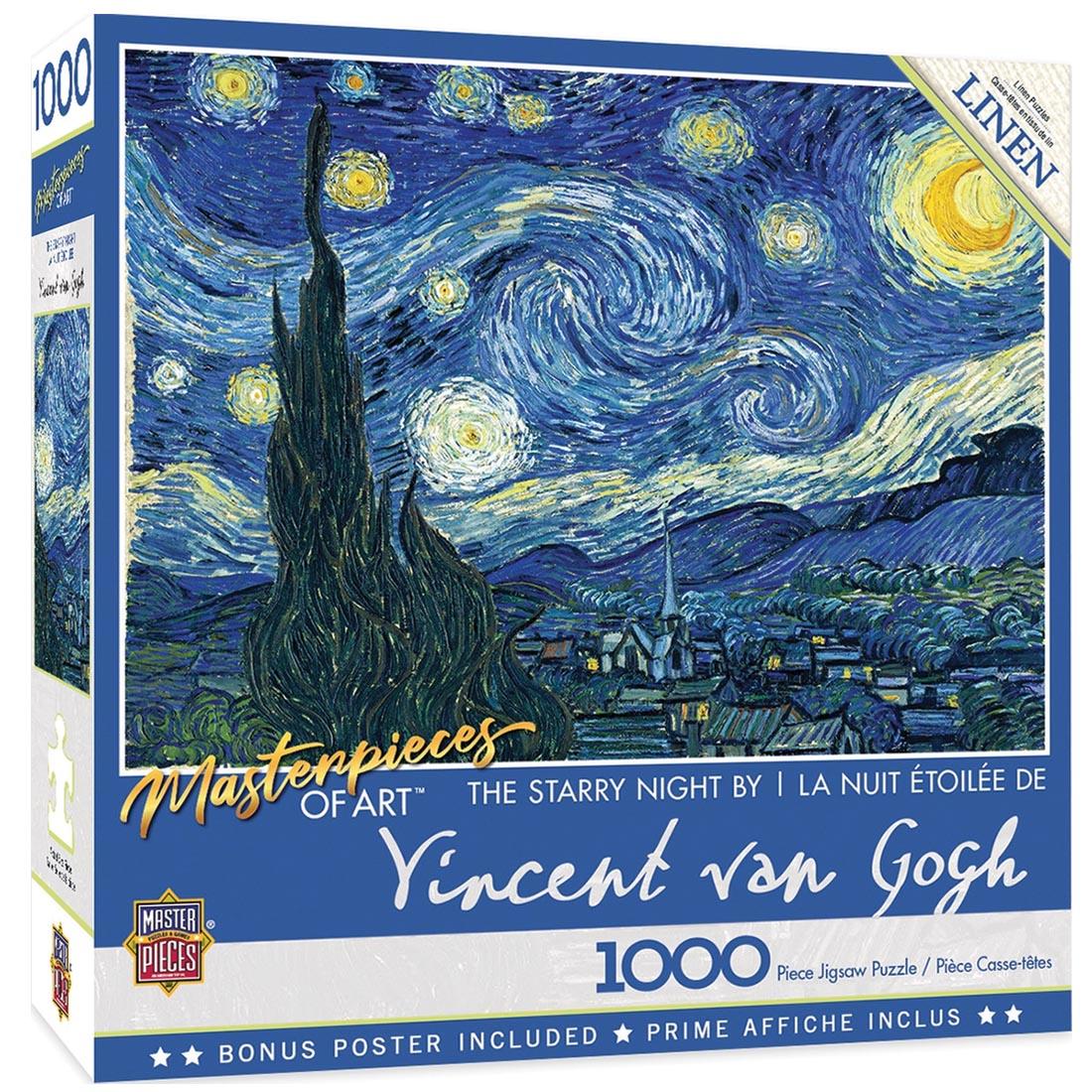 Masterpieces Series Vincent Van Gogh The Starry Night 1000-Piece Puzzle by MasterPieces
