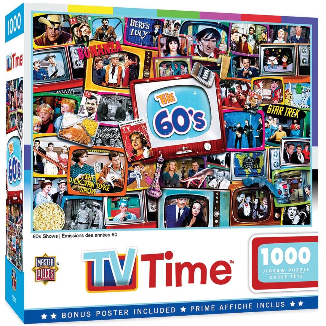 TV Time Series 60s Shows 1000-Piece Puzzle by MasterPieces