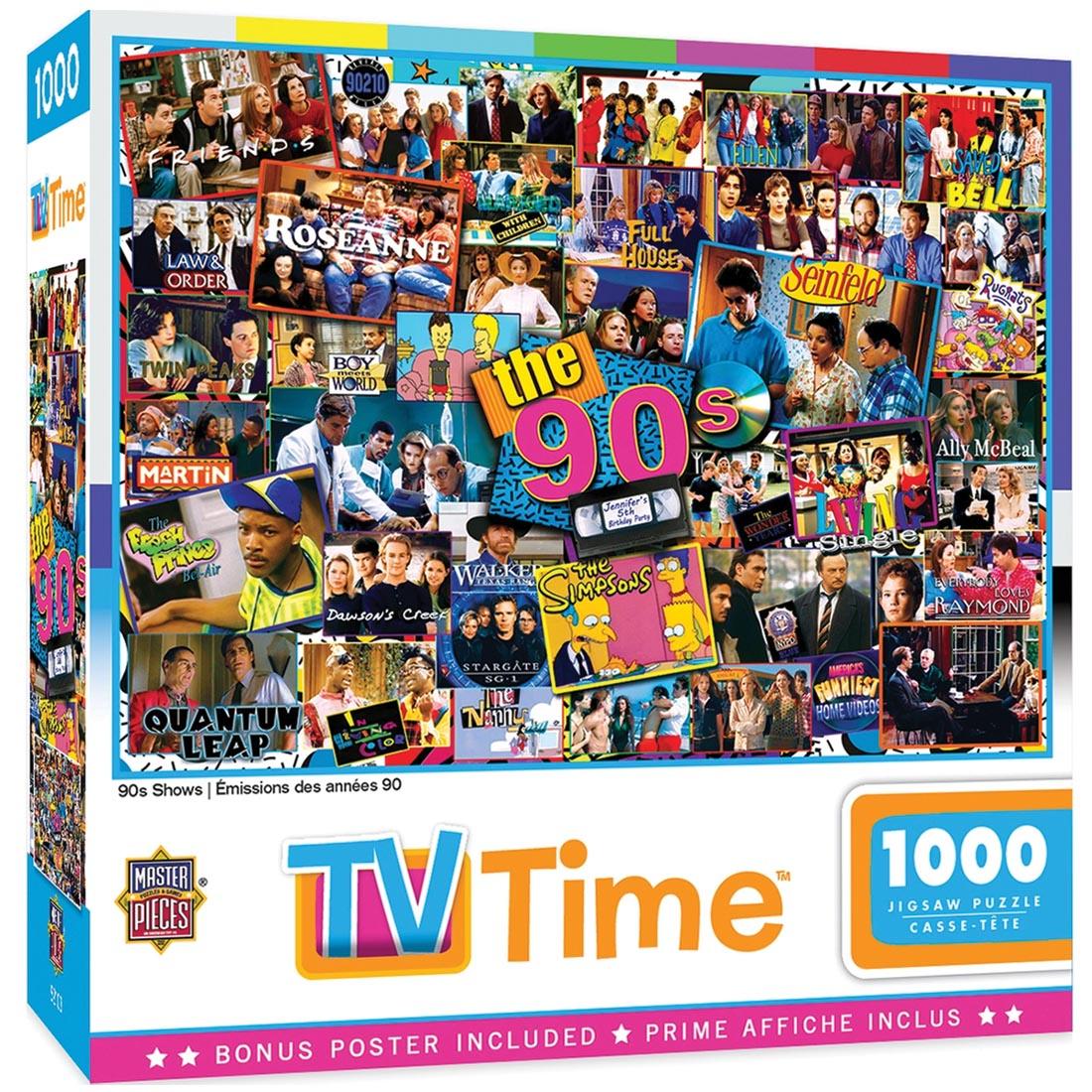 TV Time Series 90s Shows 1000-Piece Puzzle By MasterPieces