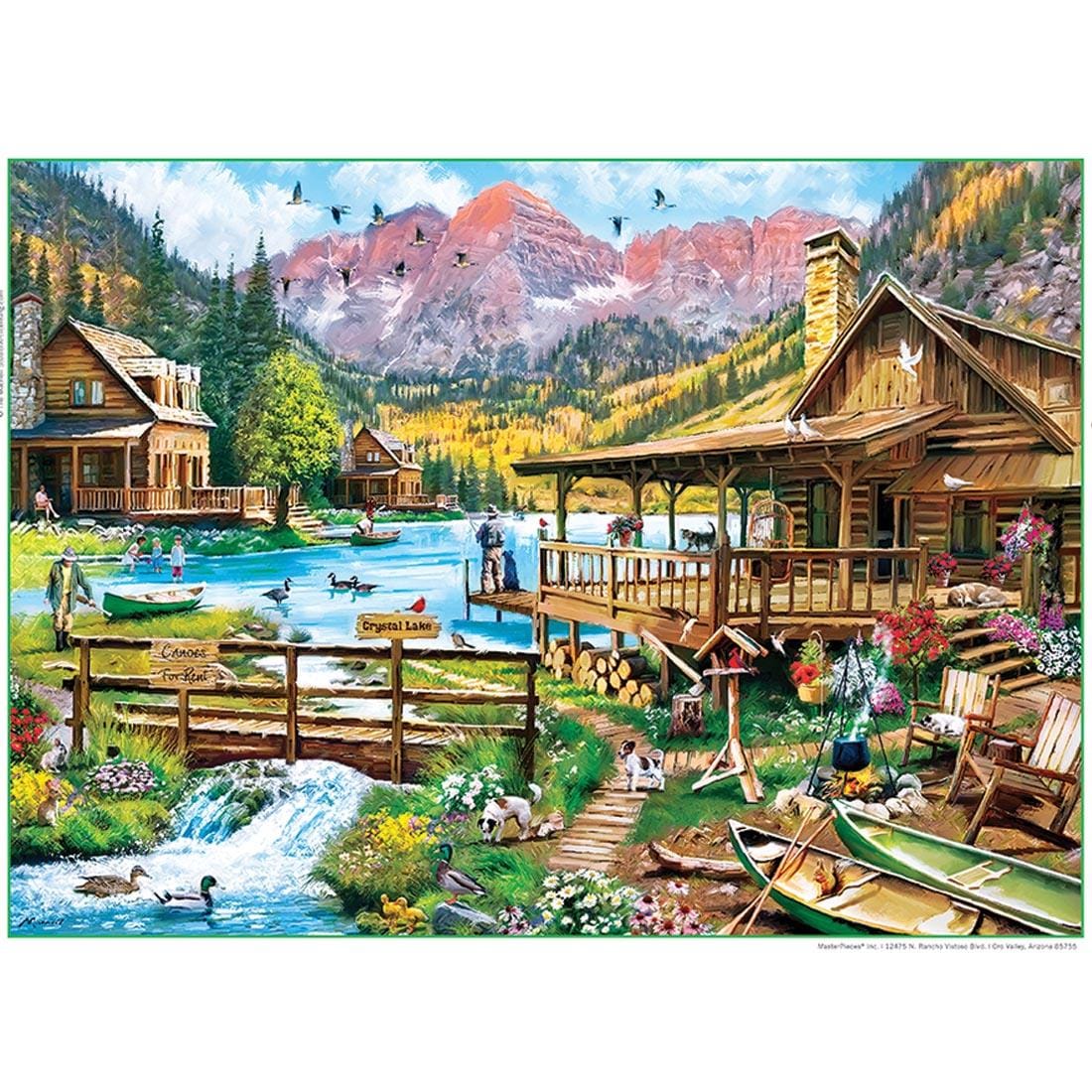 Art Gallery of Richard Macneil Series Canoes For Rent 1000-Piece Puzzle by MasterPieces