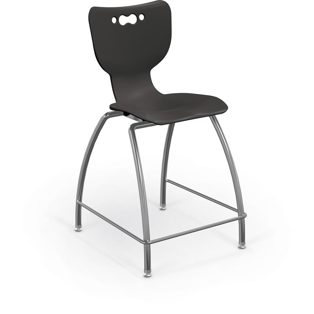 Black MooreCo Hierarchy 24" 4-Leg Stool