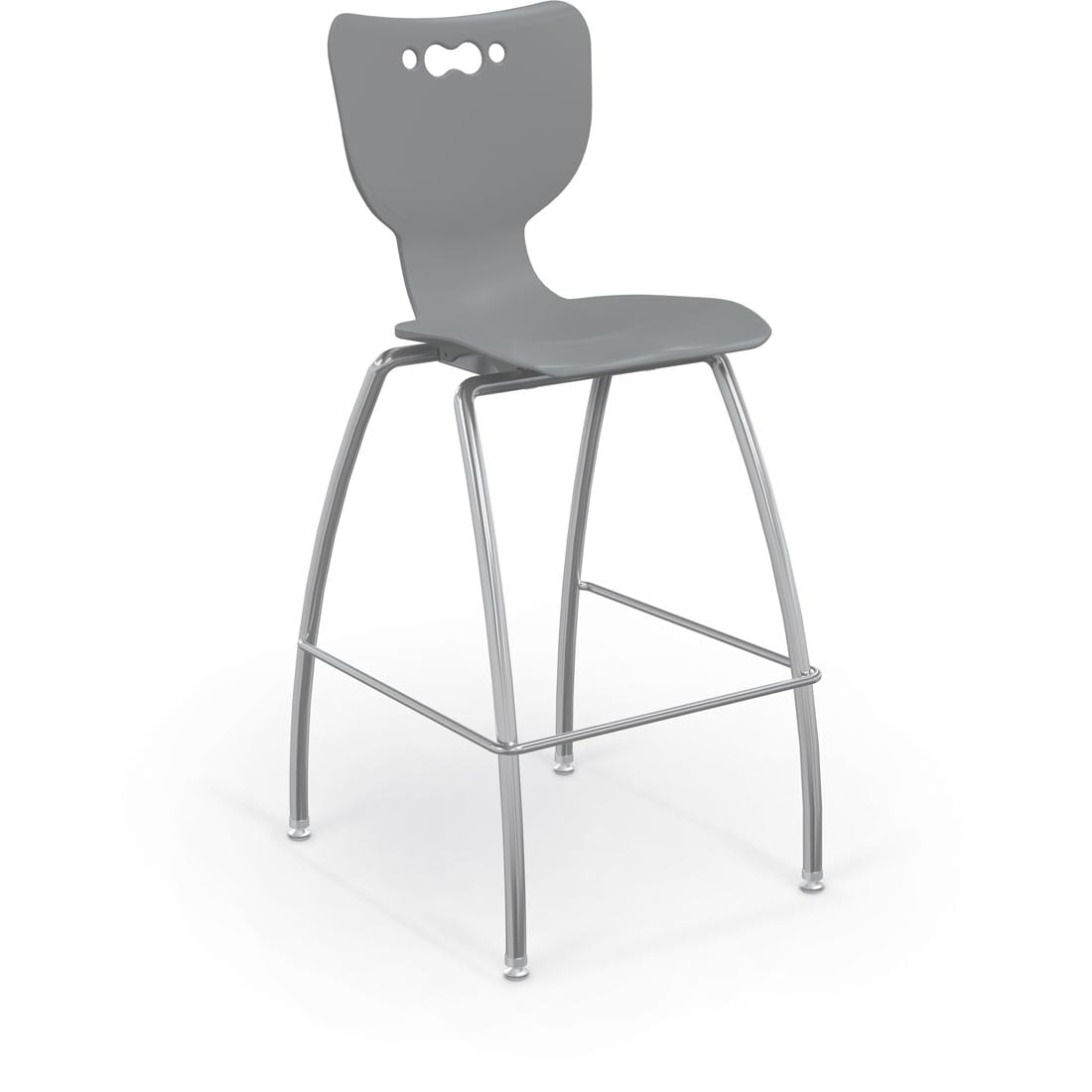 Cool Grey MooreCo Hierarchy 30" 4-Leg Stool