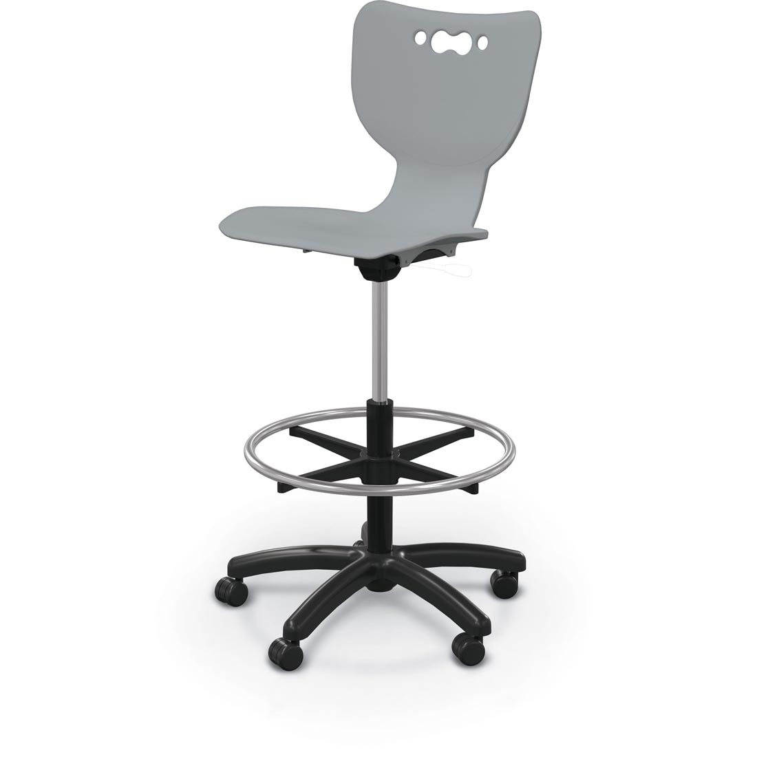 Cool Grey MooreCo Hierarchy 5-Star Stool