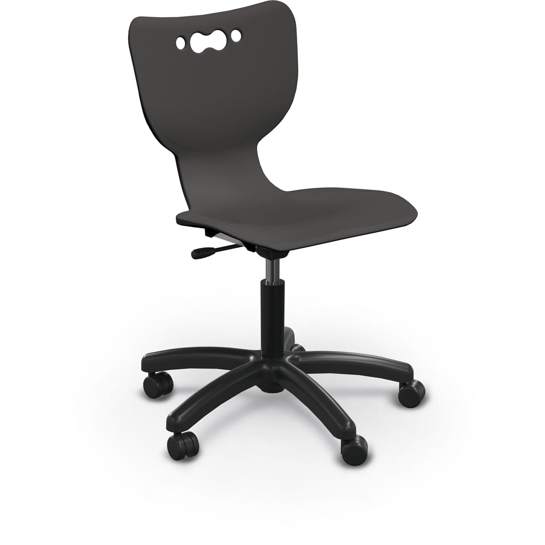 Black MooreCo Hierarchy 5-Star Chair With Hard Casters