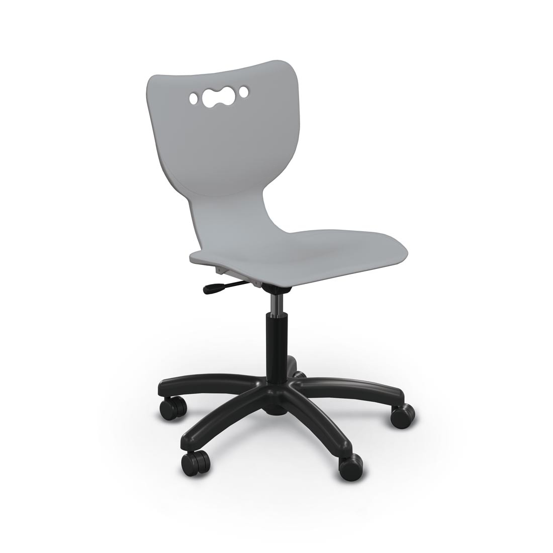 Cool Grey MooreCo Hierarchy 5-Star Chair With Soft Casters