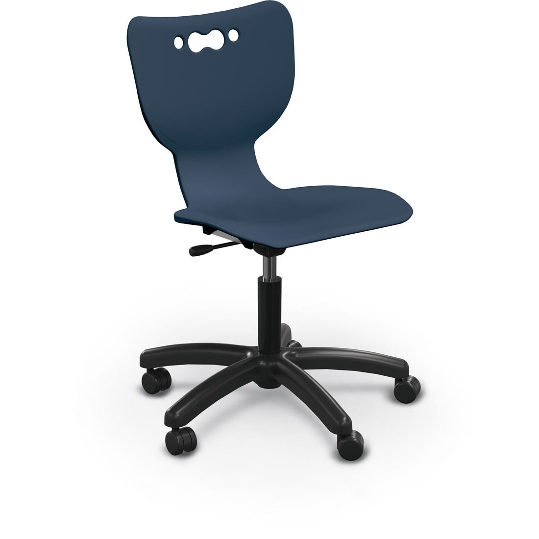 Navy MooreCo Hierarchy 5-Star Chair With Soft Casters