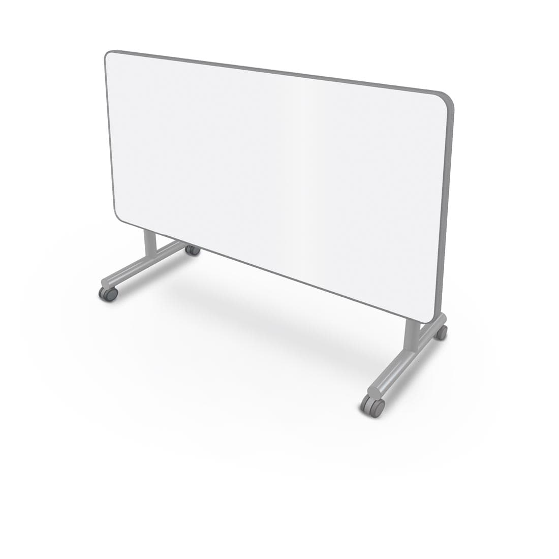 Porcelain Steel MooreCo Inklud Flip Top Table With T-Leg shown flipped up