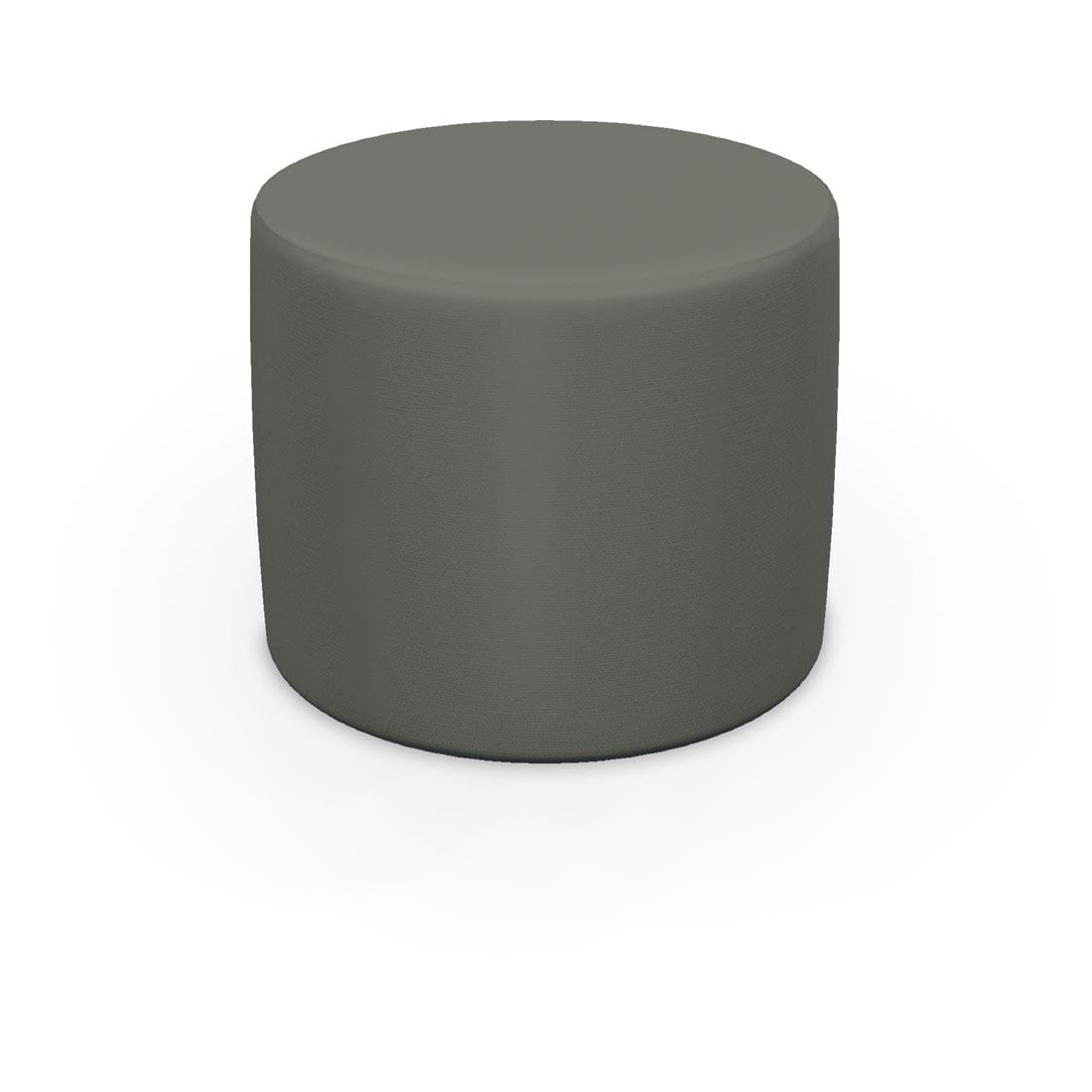 MooreCo Pouf Stool with Sterling fabric