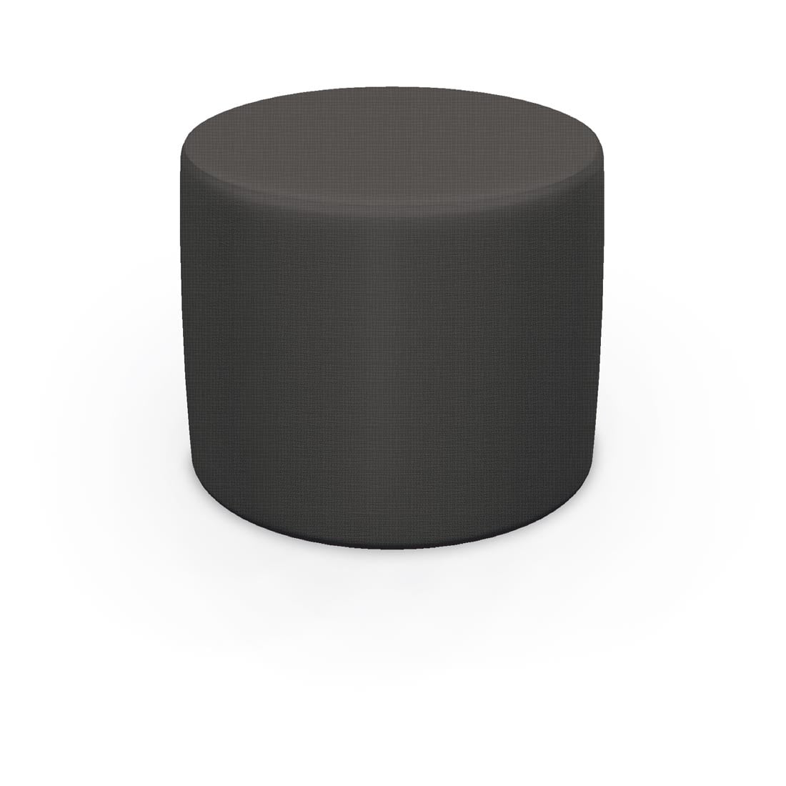 MooreCo Pouf Stool with Jet fabric