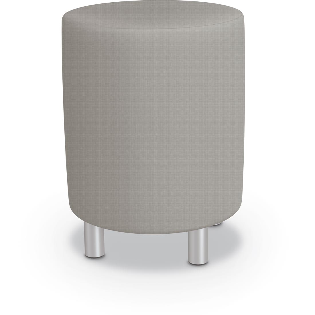 MooreCo Round High Soft Seating Stool with Castle fabric