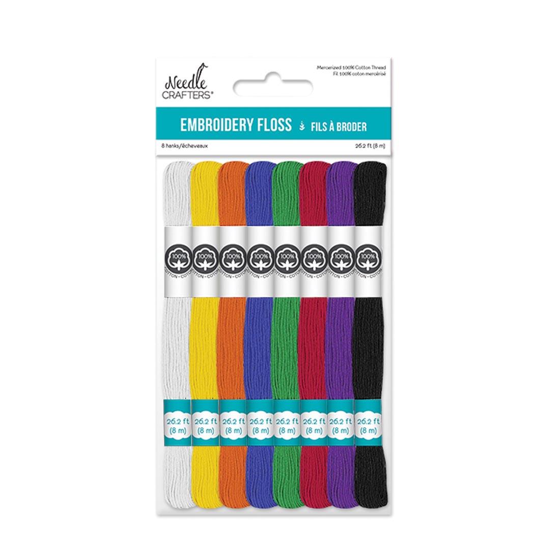 Needle Crafters Embroidery Floss 8-Color Set