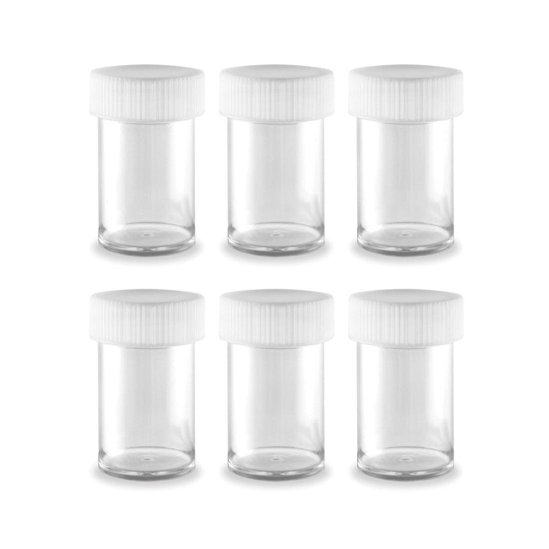 Six Plastic Storage Cups with Lids by Craft Medley