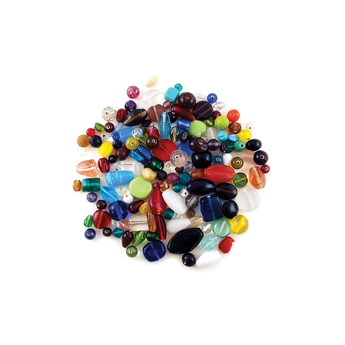 Pile of beads from the Glass Beads Mix Value Pack by Craft Medley