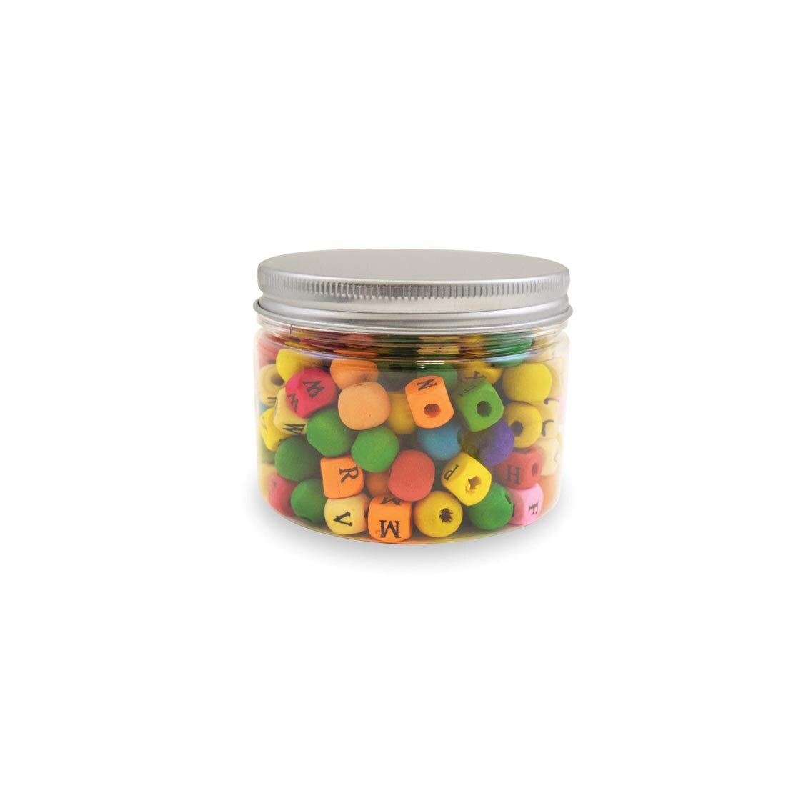 Storage Jar in use, holding colored beads