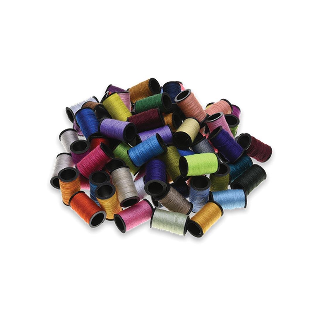 pile of spools from the Sewing Thread Valu-Pak by Needle Crafters
