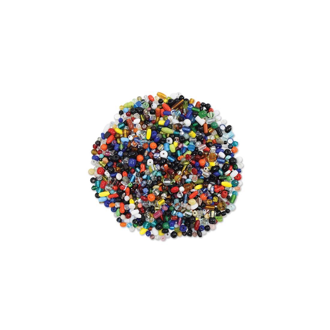 pile of beads from the Glass Beads Value Pack by Craft Medley