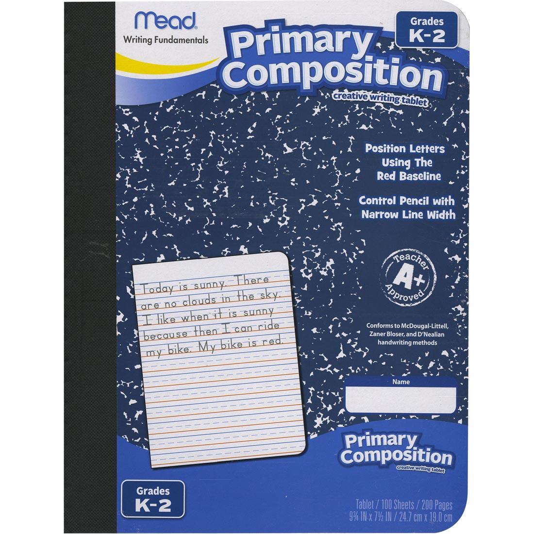 Mead Writing Fundamentals Primary Composition Notebook