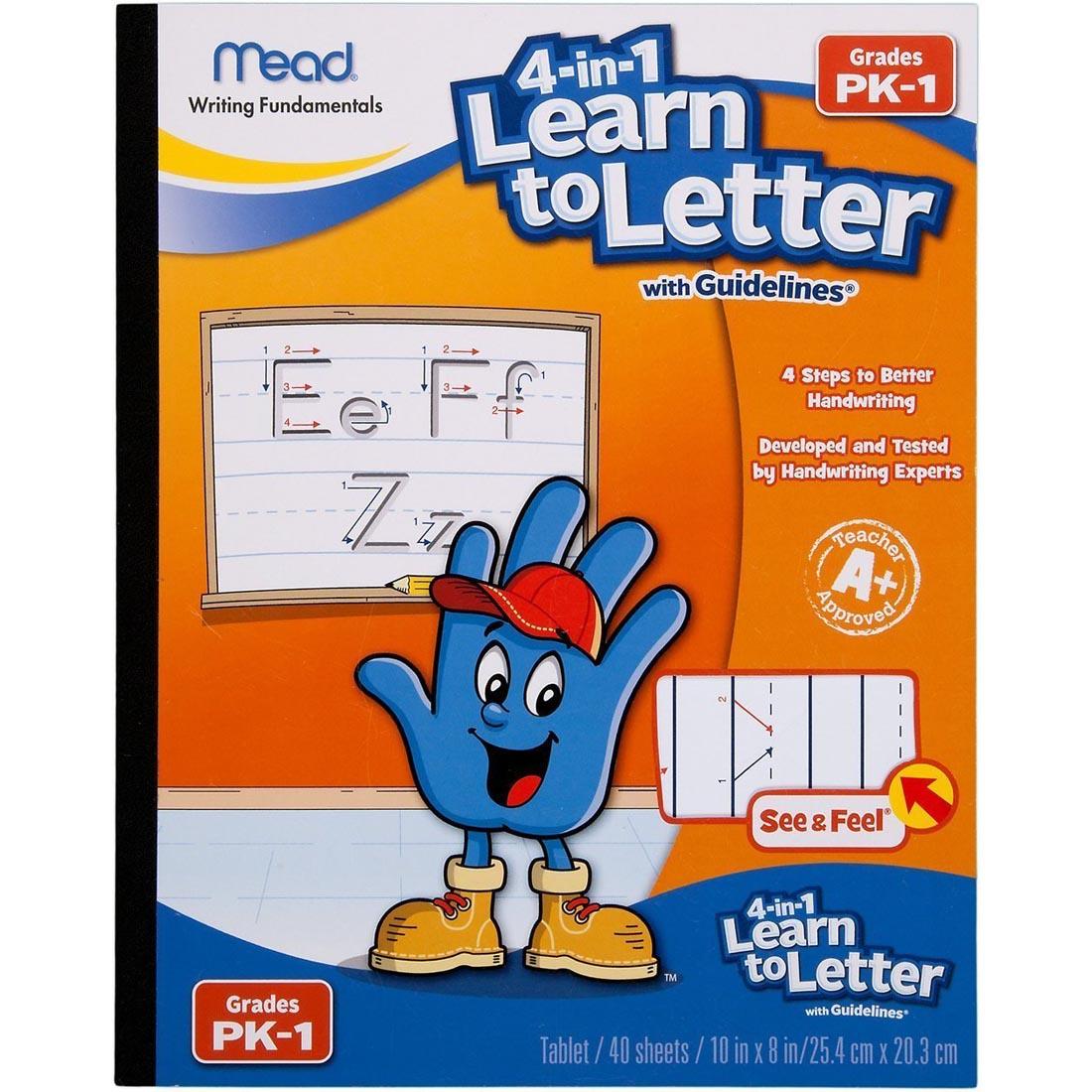 Mead Writing Fundamentals 4-in-1 Learn To Letter With Guidelines