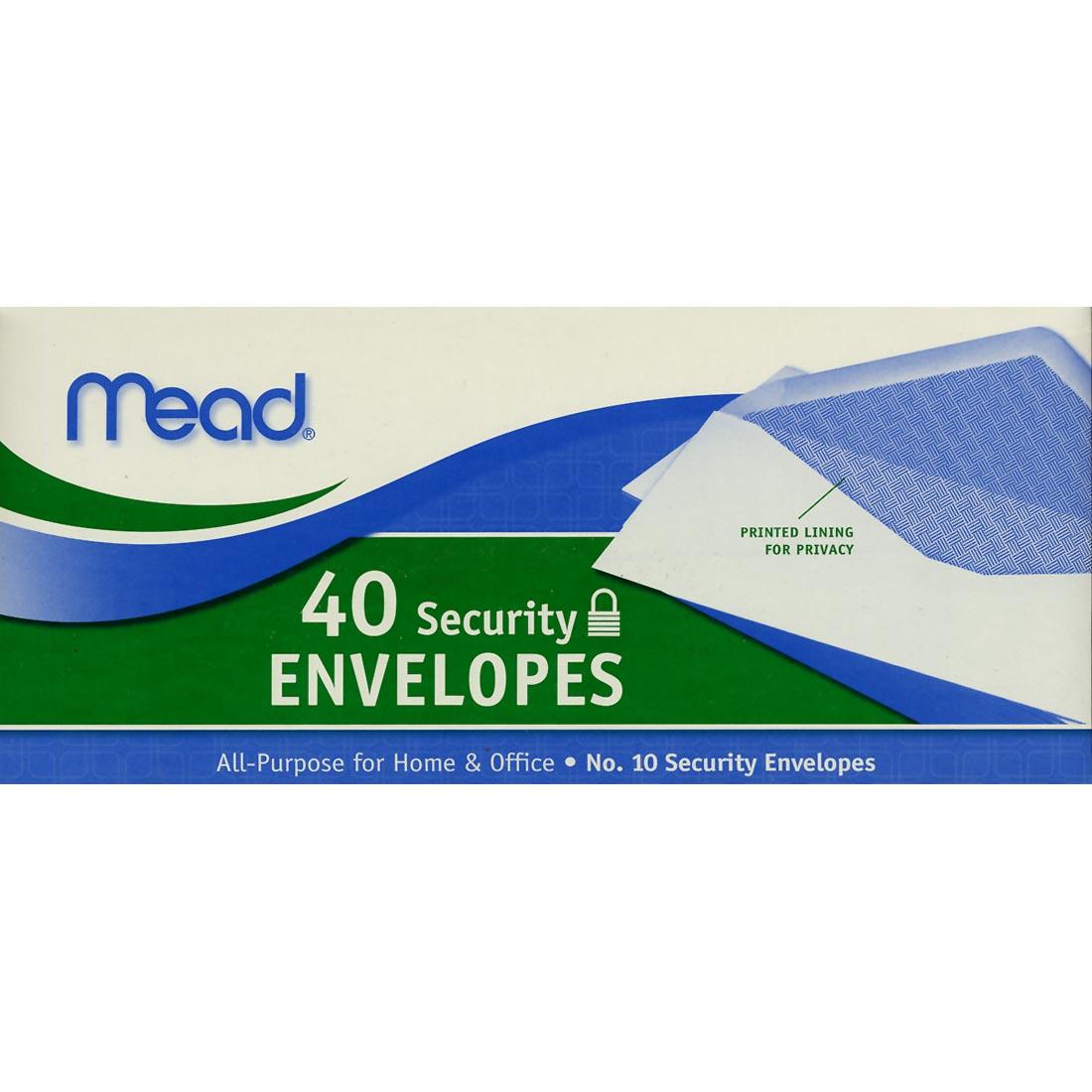 Mead Security Envelopes #10