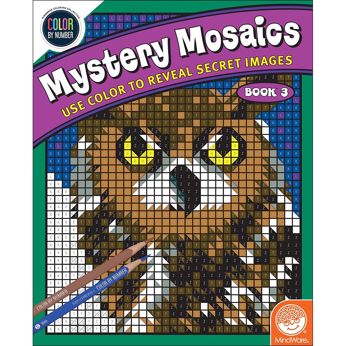 Color By Number Mystery Mosaics Book 3 by Mindware