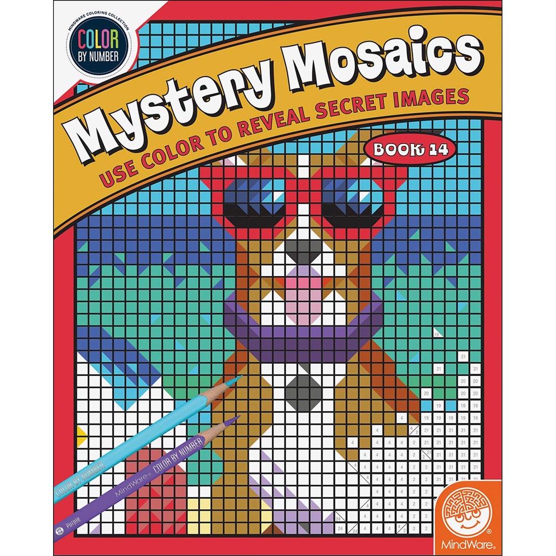 Color By Number Mystery Mosaics Book 14 by Mindware