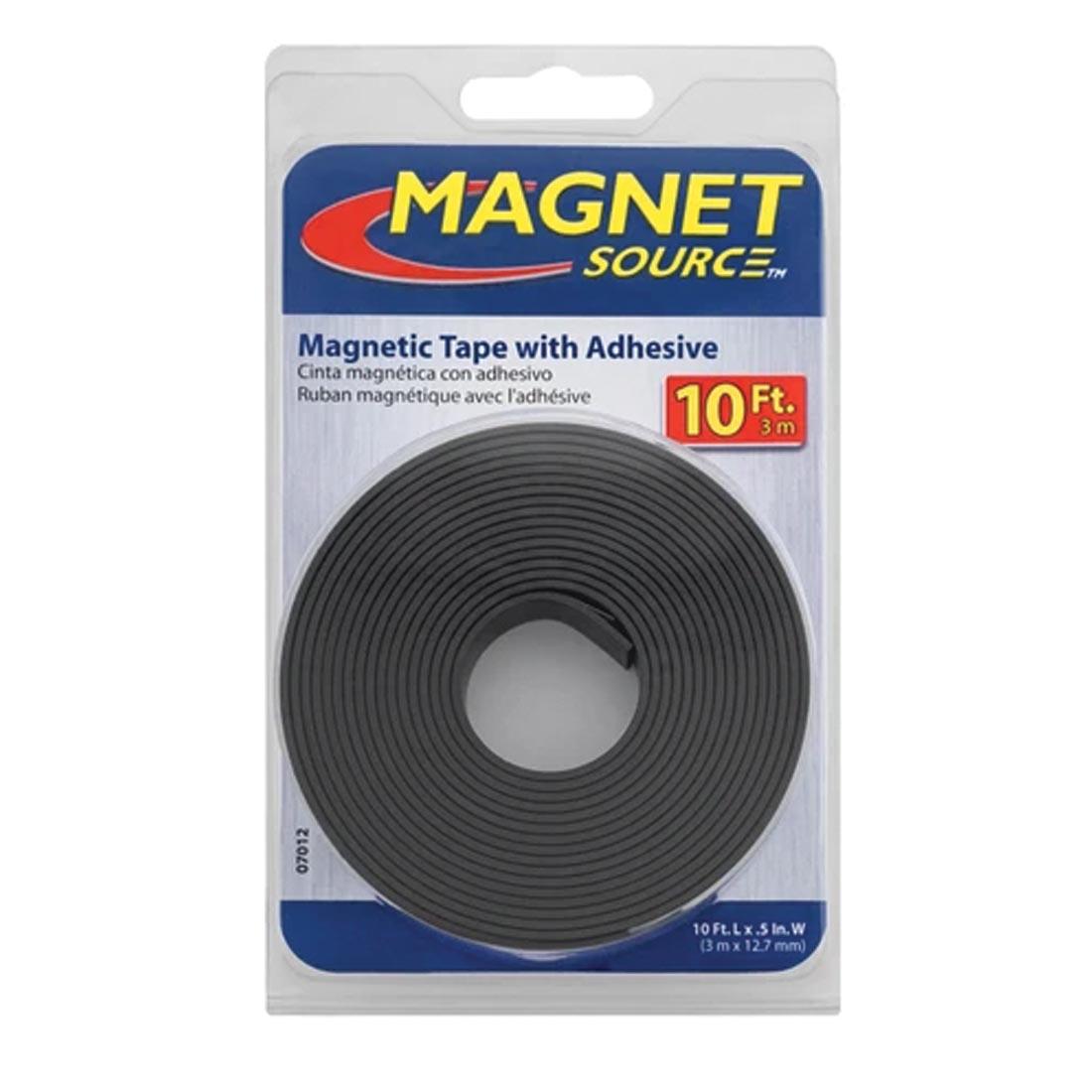 Magnet Source 1/2" by 10 Feet Magnet Tape With Adhesive