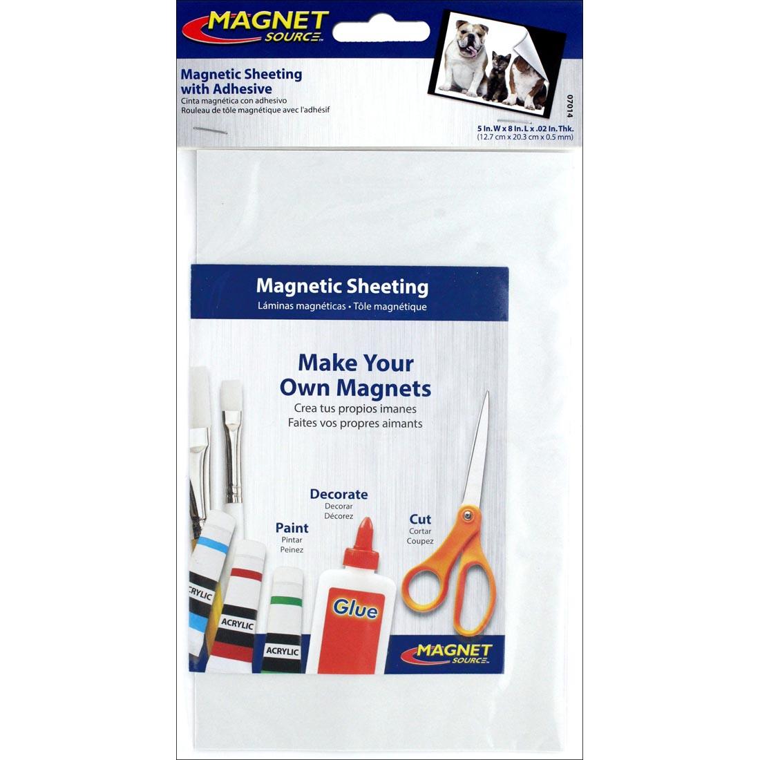 Magnet Source Magnetic Sheeting With Adhesive