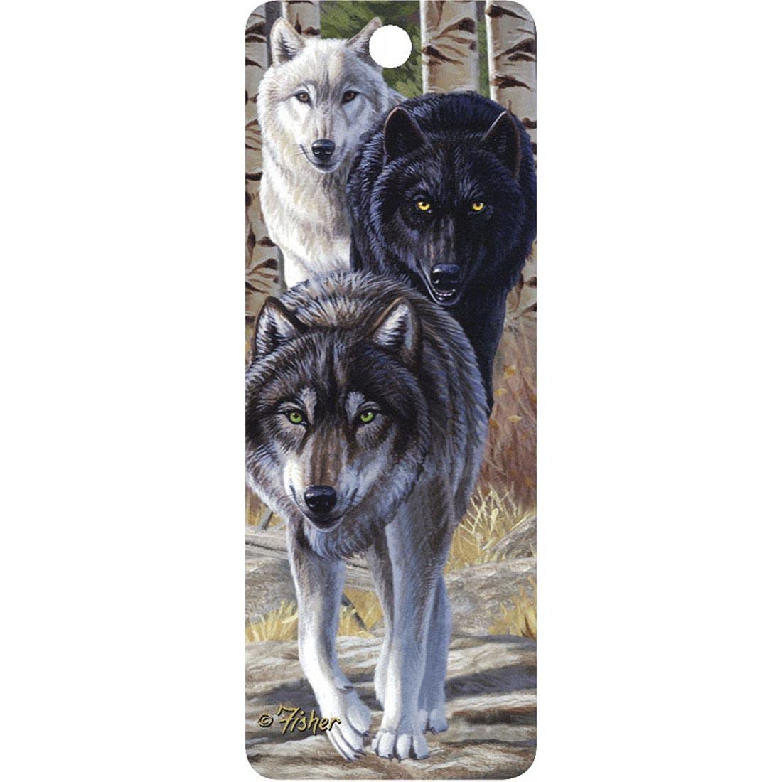 Leader of The Pack (Wolves) 3D Bookmark