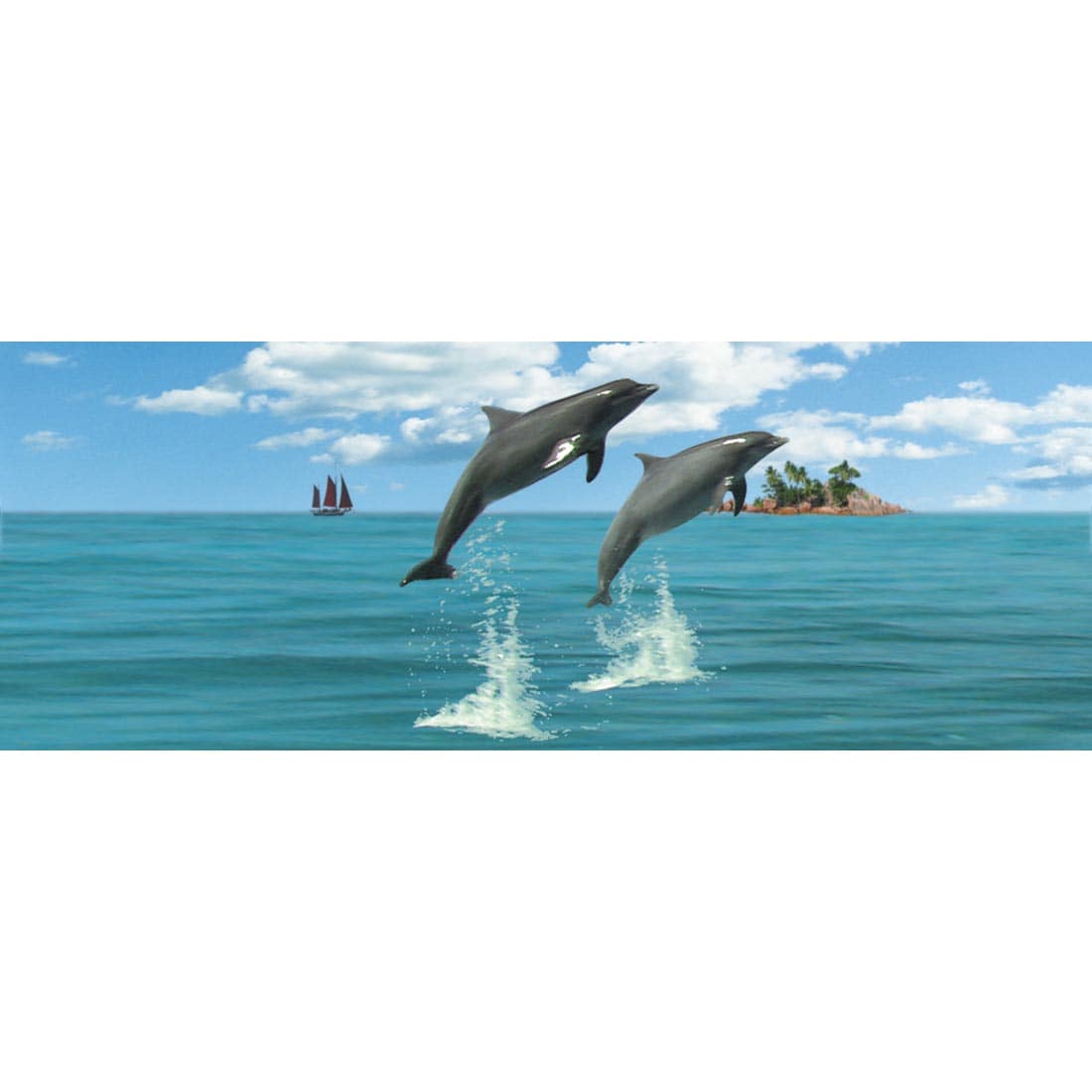 Dolphins Lenticular Motion Bookmark