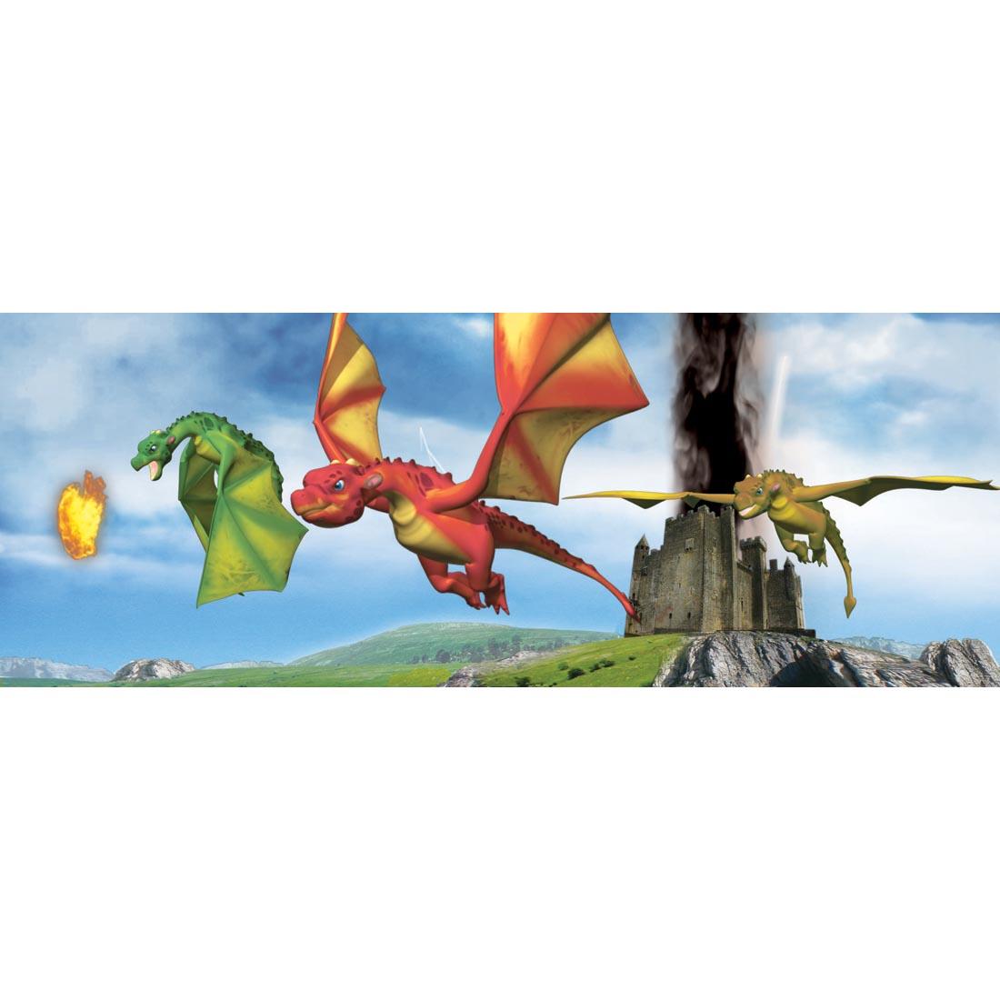 Dragons Lenticular Motion Bookmark