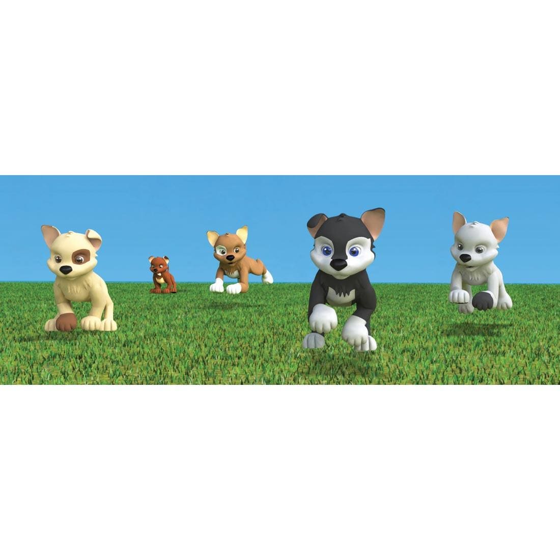 Running Puppies Lenticular Motion Bookmark