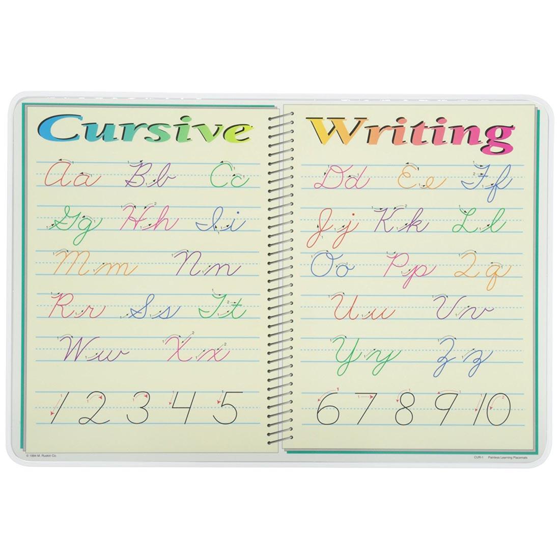 Cursive Writing Painless Learning Placemat