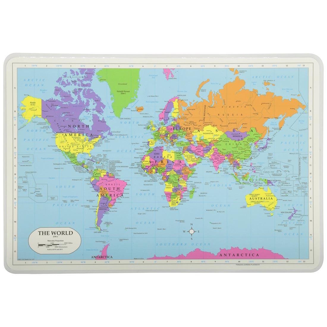 The World Painless Learning Placemat