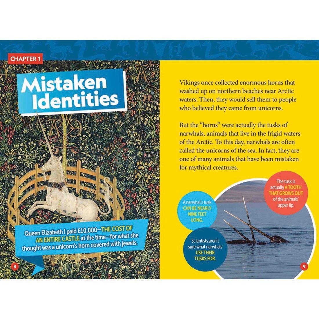 pages 8 & 9 from Mythical Beasts National Geographic Reader Level 3