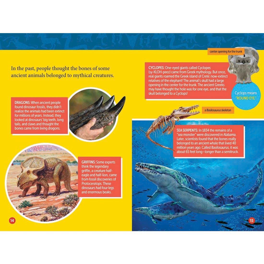 pages 14 & 15 from Mythical Beasts National Geographic Reader Level 3