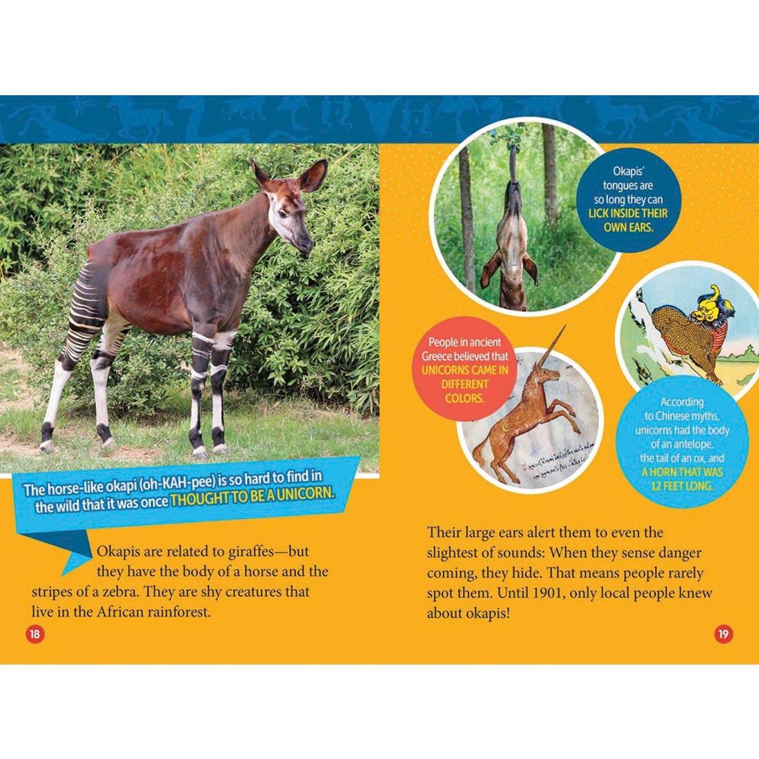 pages 18 & 19 from Mythical Beasts National Geographic Reader Level 3