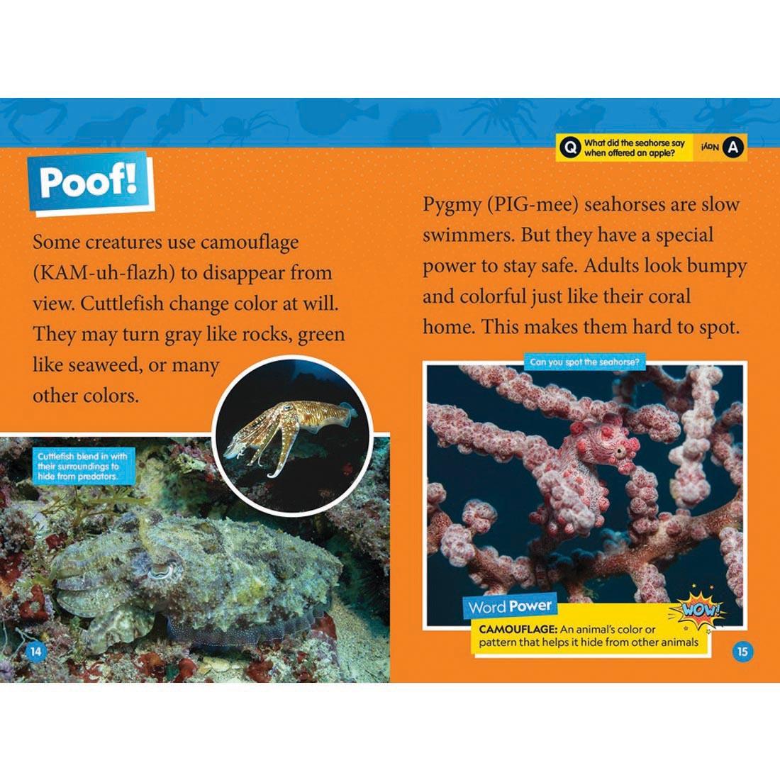 pages 14 & 15 from Animal Superpowers National Geographic Reader Level 2