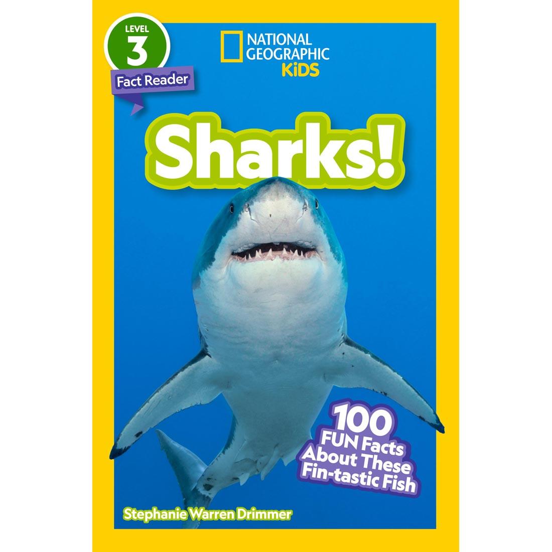 front cover of Sharks! National Geographic Reader Level 3