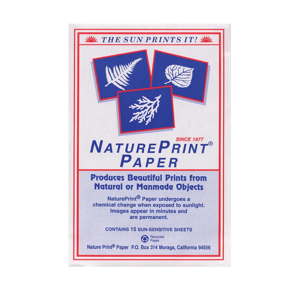 NaturePrint Paper 15-Count Package, 5x7"