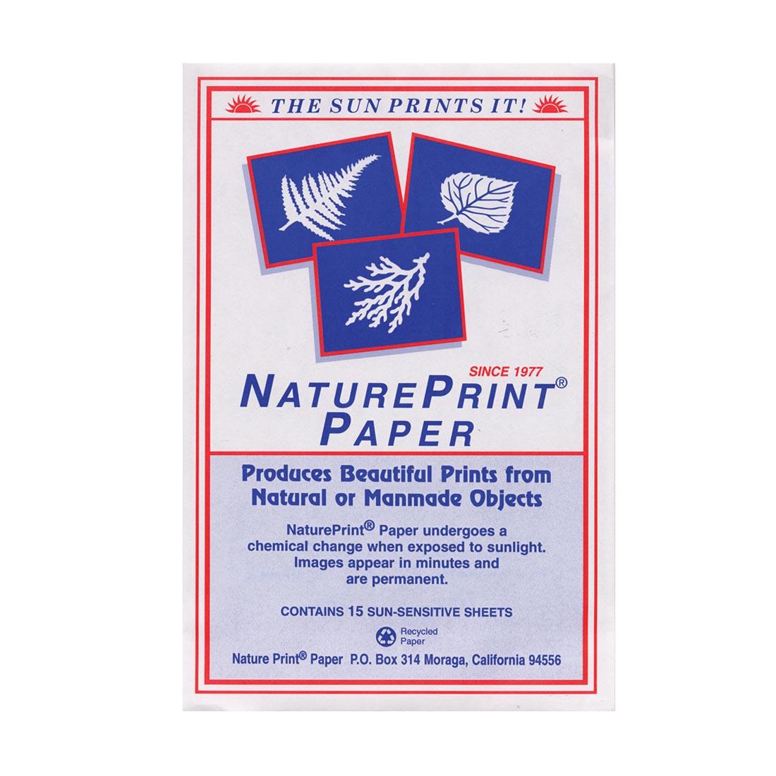 NaturePrint Paper 15-Count Package, 5x7"