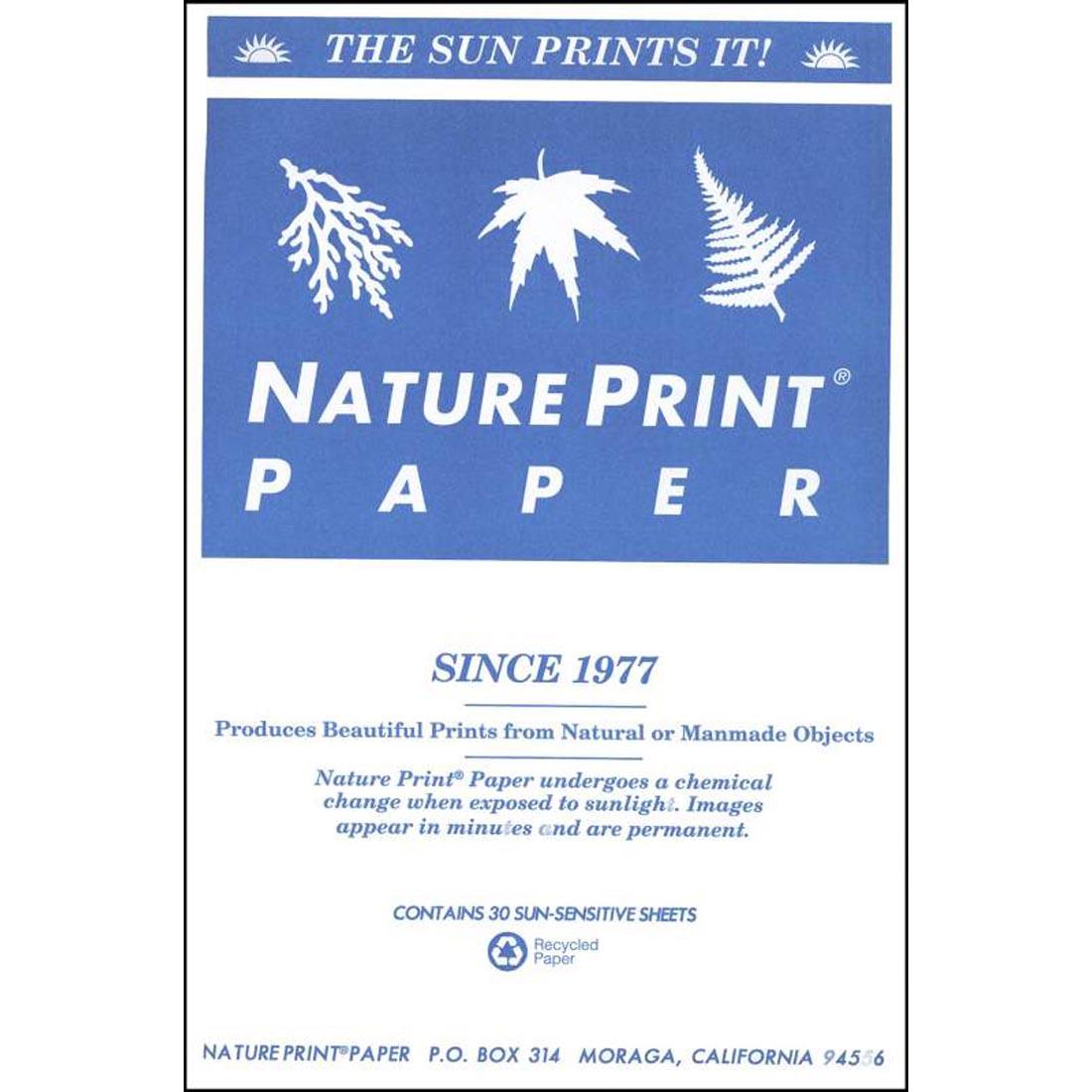 NaturePrint Paper 30-Count Package, 5x7"