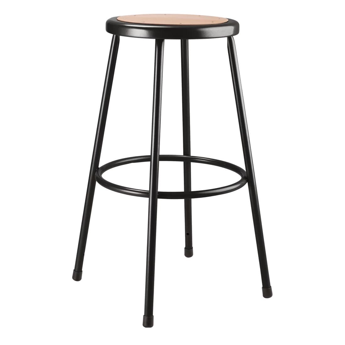National Public Seating 30" Heavy Duty Black Steel Stool