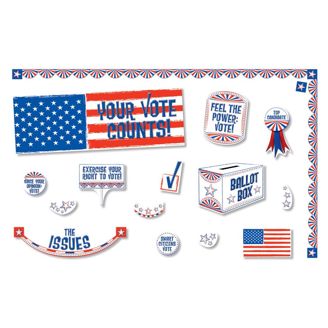 Your Vote Counts decorative Mini Bulletin Board Set