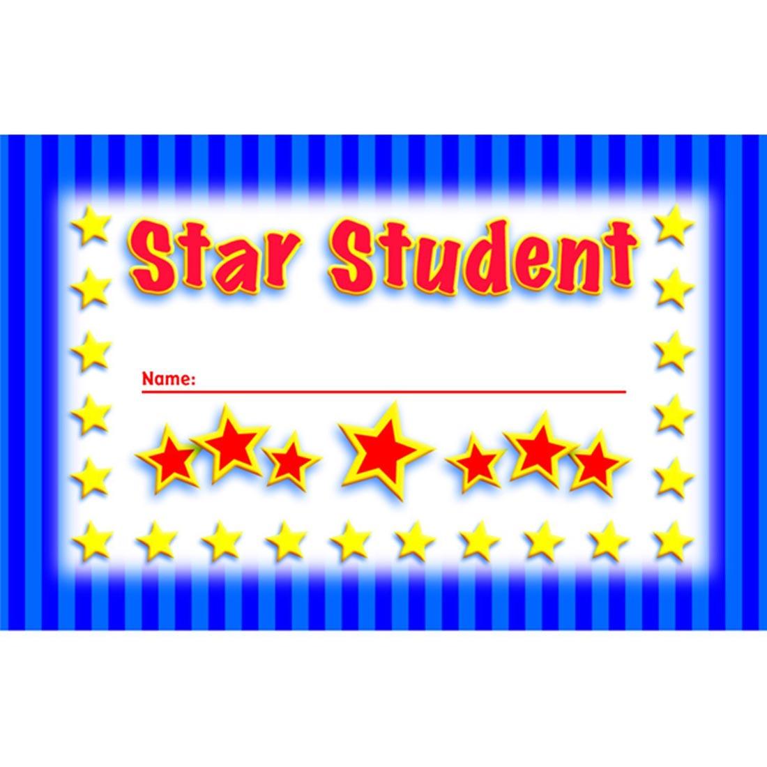 Star Student Incentive Punch Cards