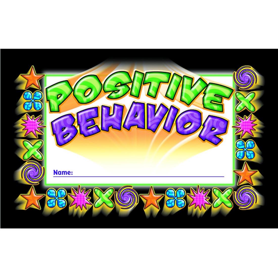 Positive Behavior Incentive Punch Cards