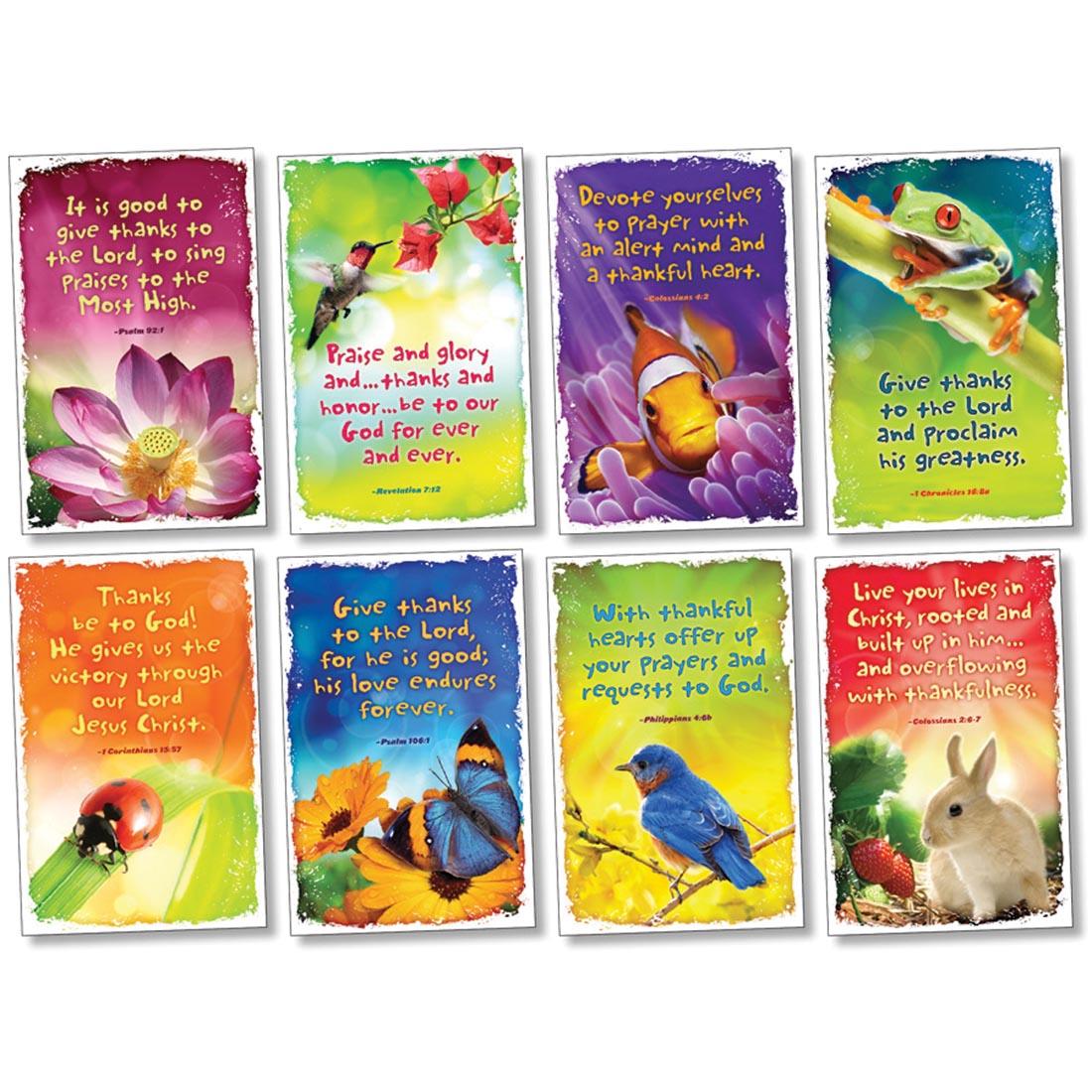 poster set with bible verses about praising God