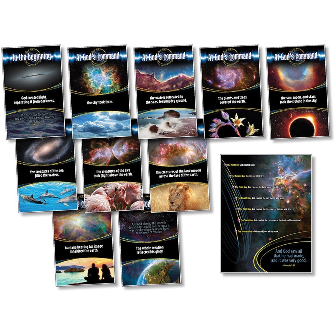 poster set describing the biblical account of creation